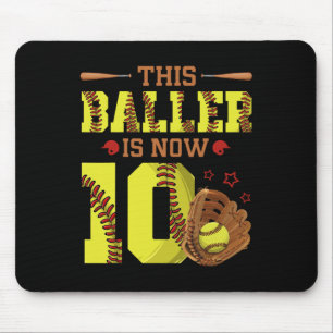 10. Geburtstag Softball Diese Ller Ist Jetzt Zehn Mousepad
