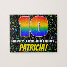 10. Geburtstag — Spaß, farbenfrohe Musiksymbole & 