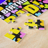 10. Geburtstag — Spaß, Liebende Herzformen + "10" Puzzle (Seite)