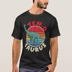 10. Geburtstag Ten O Saurus I Brachiosaurus I Fami T-Shirt