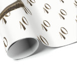 10. Geburtstag Tin Hochzeit Jubiläum Elegant Gold Geschenkpapier<br><div class="desc">10-jähriges Zwillingsjubiläum 10 Jahre 10. Geburtstag Nummer 10 Gold Look Typografie Elegant festes Geschenkpapier,  können Sie die weiße Hintergrundfarbe ändern</div>