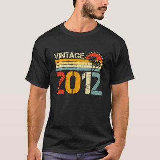 10. Geburtstag Vintag 2012 10 Jahre alte Retro Boy T-Shirt
