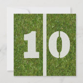 10. Geburtstags-Einladung Einladung (Vorderseite)