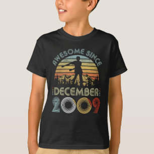 10. Geburtstags-Jungen-Glasschlacke im Dezember T-Shirt