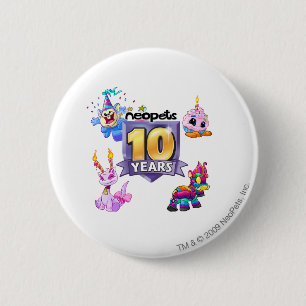 10. Geburtstags-Logo Button