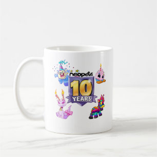 10. Geburtstags-Logo Kaffeetasse