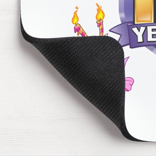 10. Geburtstags-Logo Mousepad (Ecke)