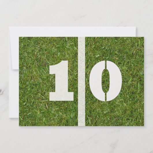 10. Geburtstags-Party! Einladung (Vorderseite)