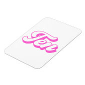 10. Geburtstags Retro Girl Magnet (Linke Seite)