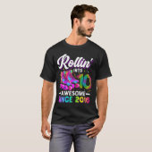 10. Geburtstags-Shirt Mädchen 10 Jahre Roller Skat T-Shirt (Vorne ganz)