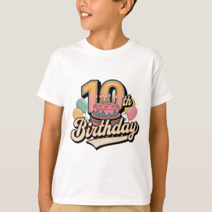 10. Geburtstags-Vintage-T-Shirt T-Shirt