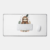 10. Geburtstagsfaultier Vintage Wild One Shirt Schreibtischunterlage (Tastatur & Maus)