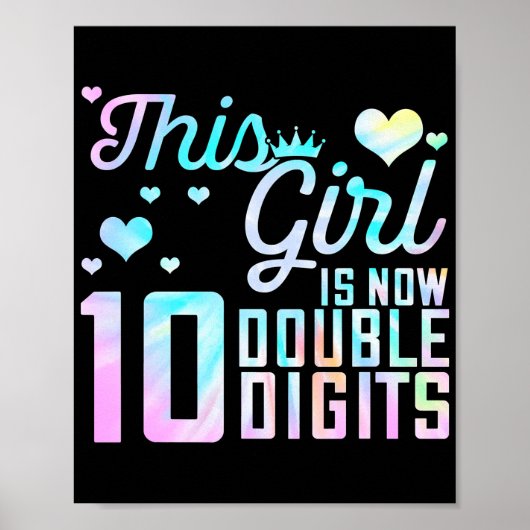 10. Geburtstagsgeschenk dieses Mädchen ist jetzt 1 Poster (Vorne)