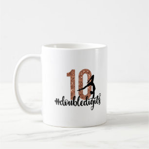 10. Geburtstagsgeschenk Doppel Digits Girls Gymnas Kaffeetasse