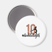 10. Geburtstagsgeschenk Doppel Digits Girls Gymnas Magnet (Vorderseite/Rückseite)