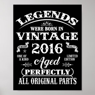 10. Geburtstagsgeschenk Legende Geboren 2016 10 Fü Poster