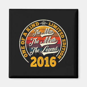 10. Geburtstagsgeschenk Mann Mythos Legende 2016 1 Magnet