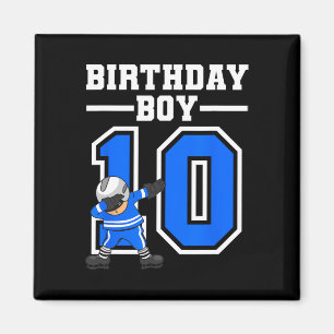 10. Geburtstagsgeschenk Zehn Vintage-Hockey-Geburt Magnet