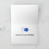 10. Geburtstagskarte mit Drahtseil-Wanderelefant Karte (Innenseite)