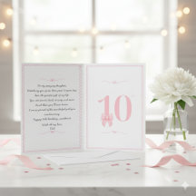 10. Geburtstagskarte von Vater zu Tochter