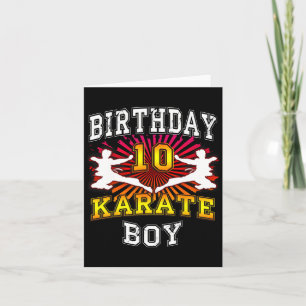 10. Geburtstagskind - Karate 10 Jahre Karte