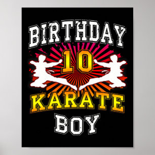10. Geburtstagskind - Karate 10 Jahre Poster