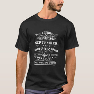 10. Geburtstagslegenden Geboren im September 2012  T-Shirt