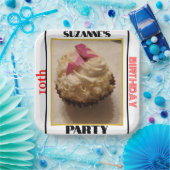 10. Geburtstagsparty Cupcake FOTO NAME AGE Pappteller (Party)