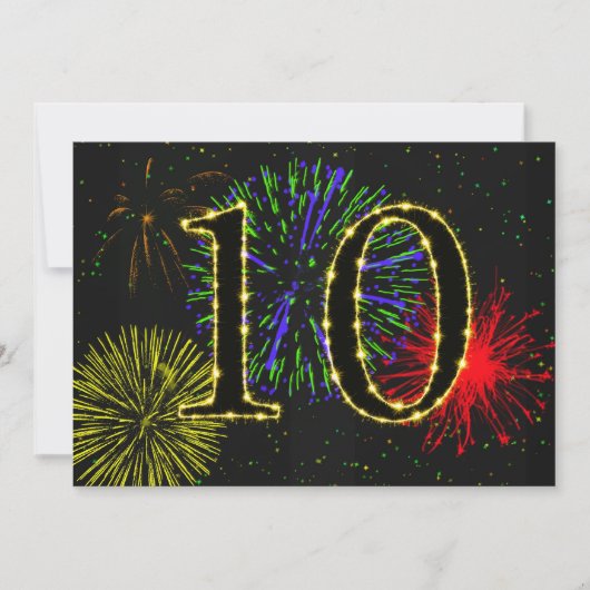 10. Geburtstagsparty Einladung (Vorderseite)