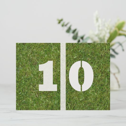 10. Geburtstagsparty! Einladung (Stehend Vorderseite)