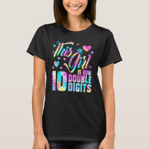 10. Geburtstagsparty Gefärbte Krawatte Dieses Mädc T-Shirt