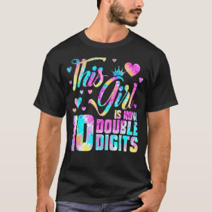 10. Geburtstagsparty Gefärbte Krawatte Dieses Mädc T-Shirt