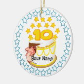 10. Geburtstagsparty Mouse Geburtstagsgeschmack Keramik Ornament (Links)