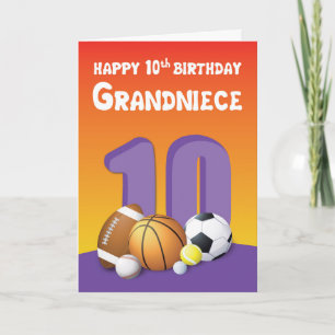 10. Geburtstagssportbälle Karte