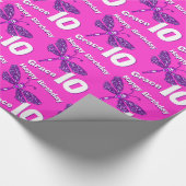 10. Geburtstagsverpackung des Libellenkunstalters Geschenkpapier (Ecke)