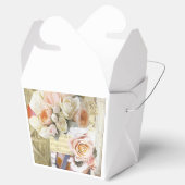 10 Gefälligkeitsboxen mit pastelfarbenen Rose Geschenkschachtel (Geöffnet)