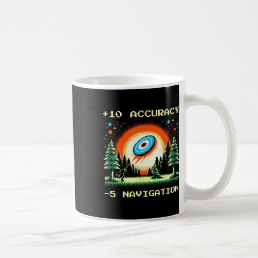 +10 Genauigkeit –5 Navigation Pixel Disc Golf Spie Kaffeetasse (Rechts)