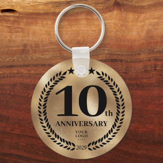 10. Geschäftsjahr Gold-Gedenkfeier Schlüsselanhänger (Vorderseite)