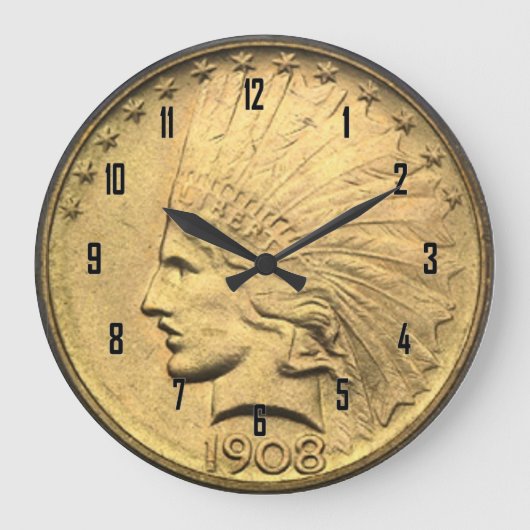 $10 GOLD PIECE GROßE WANDUHR (Vorderseite)