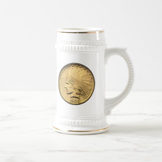 10 GOLD-STÜCKE $ BIERGLAS (Rechts)