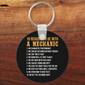 10 Gründe für die Verwendung eines Mechanikers Schlüsselanhänger (Vorderseite)