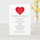 10 Gründe Ich Liebe Weihnachtsvalentinen Foto Gesc Karte (Gelbe Blume)