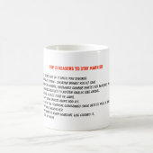 10 Gründe, Verheiratet Bleibe - Jahrestag der Hoch Kaffeetasse (Mittel)