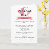 10 Gründe, warum ich Ihnen das Herz des Valentins Karte (Gelbe Blume)