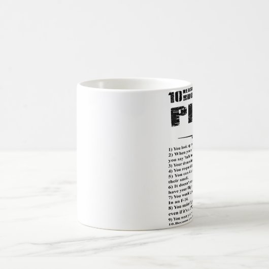 10 Gründe, warum jeder weiß, dass Sie Pilot sind Kaffeetasse (Mittel)