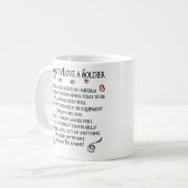 10 Gründe zur Liebe ein Soldat, 10 Gründe zum lov… Kaffeetasse (Vorderseite Links)