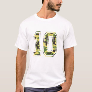 #10 grüne u. gelbe Camouflage T-Shirt