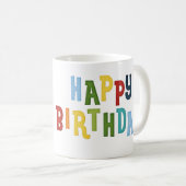 10. Happy Birthday Tasse Design 2 (VorderseiteRechts)