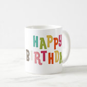 10. Happy Birthday Tasse Design 3 (VorderseiteRechts)