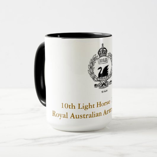 10. Helles PferderegimentsTasse Tasse (Vorderseite Links)